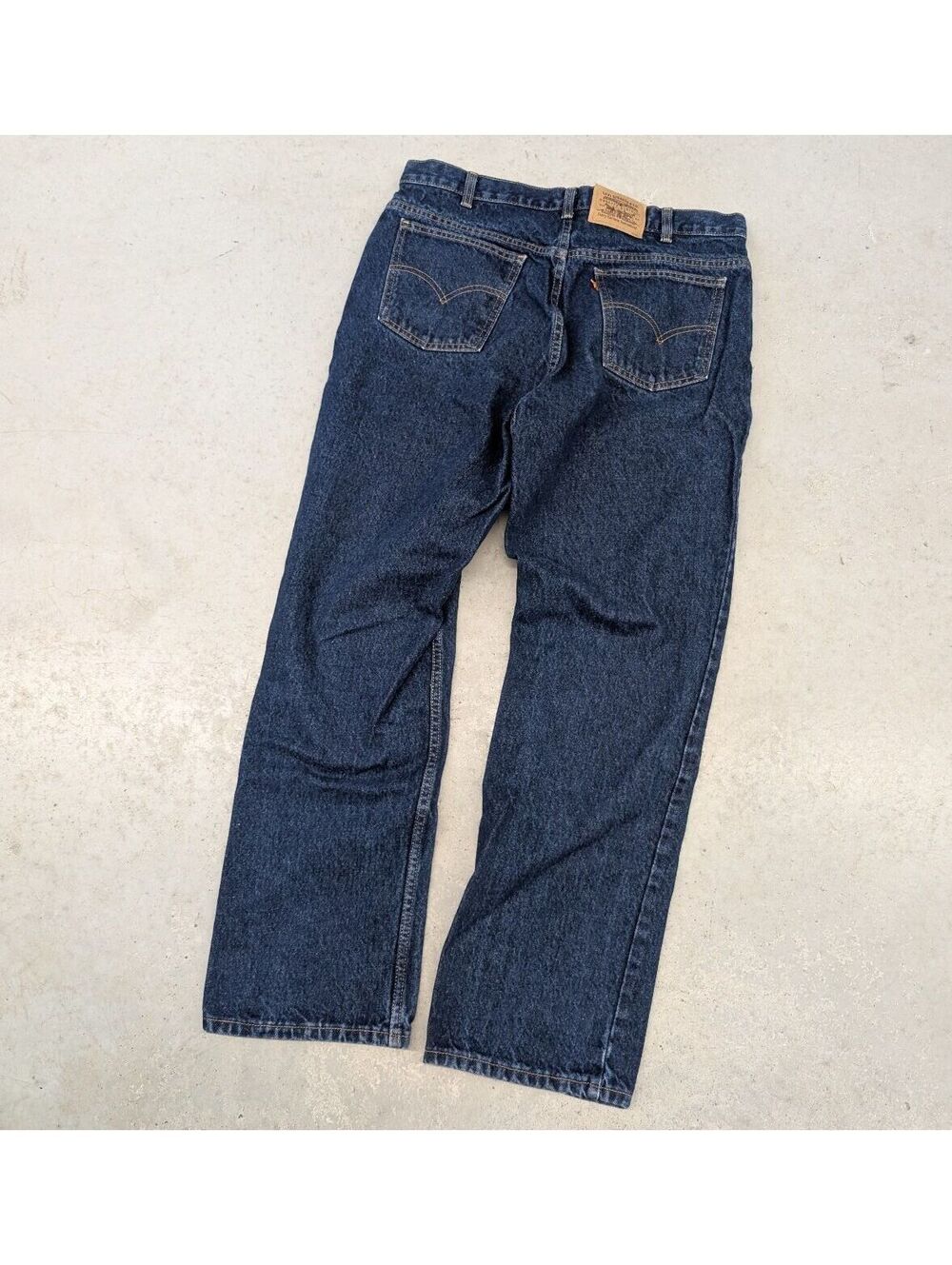 Vintage 90s Levis Canada Orange Tab Dark Blue Denim Jeans